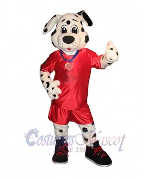 Sporty Dalmatian Dog Mascot Costume Animal