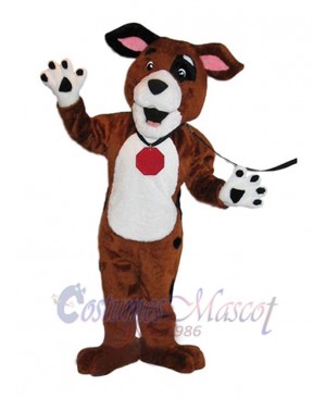 Happy Brown Dog Mascot Costume Animal