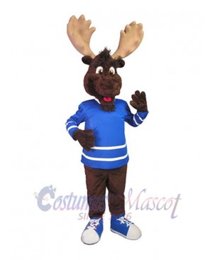 Slim Moose Mascot Costume Animal