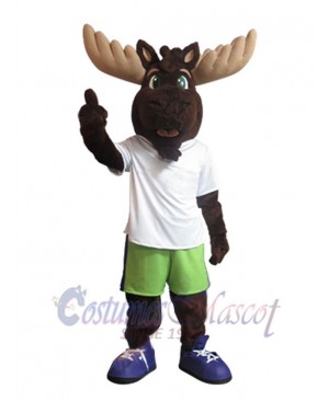 Young Moose Mascot Costume Animal