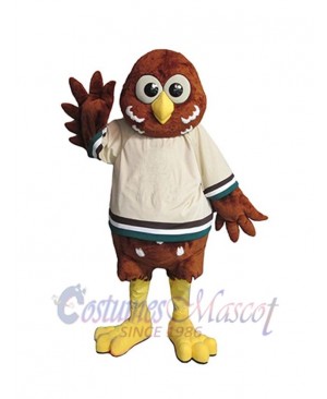 Lovely Brown Owl Mascot Costume Animal