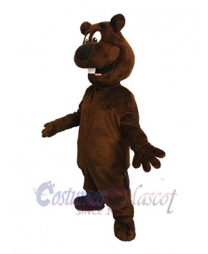 Funny Brown Beaver Mascot Costume Animal