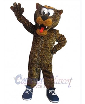 School Leopard Adult Mascot Costume Animal