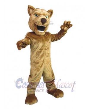 Golden Panther Mascot Costume Animal