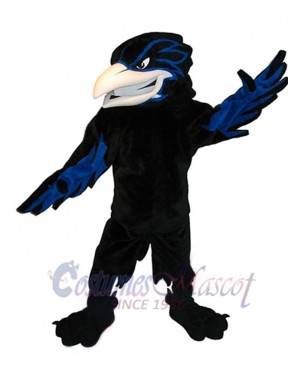 Blue and Black Raven Mascot Costume Animal