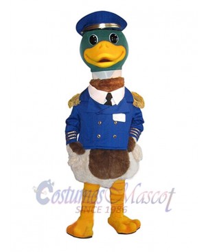 Captain Duck Mascot Costume Animal