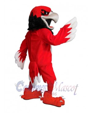 Power Red Hawk Mascot Costume Animal