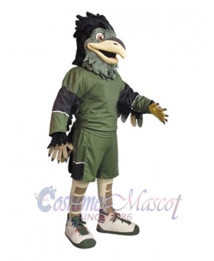 Green Hawk Mascot Costume Animal