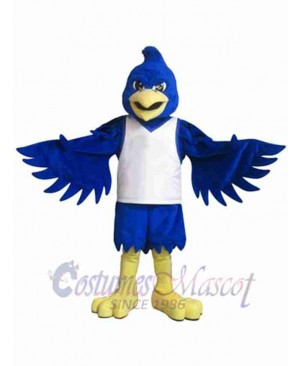 Strong Blue Bird Mascot Costume Animal