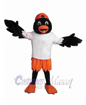 Lovely Black and Orange Bird Mascot Costume Animal