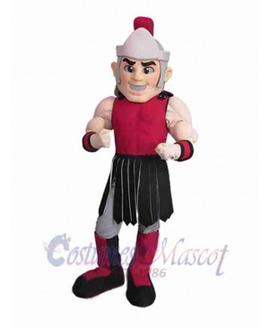 Brave Spartan Mascot Costume People