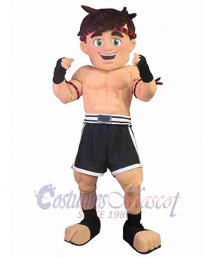 Gym Fighter Man Mascot Costume People