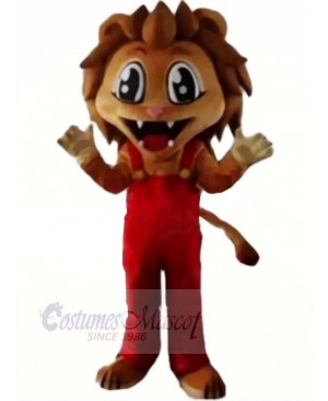 Realistic Brown Lion Mascot Costumes Cartoon