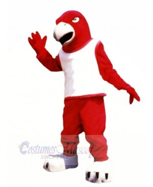 Red Falcon with White Vest Mascot Costumes