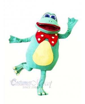 Happy Female Frog Mascot Costumes Cartoon