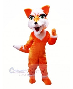 Orange Fox with Big Eyes Mascot Costumes Cheap	