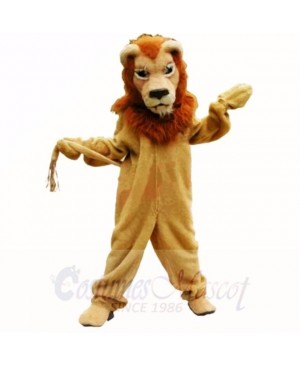 Brown Glorious Lion Mascot Costumes Adult