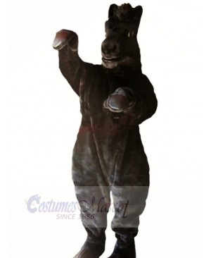 Power Black Horse Mascot Costumes Cartoon