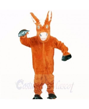 Friendly Donkey Mascot Costumes Cartoon