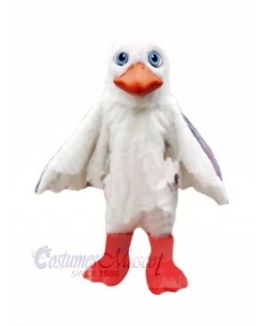 Seagull in Blue Eyes Mascot Costumes Cartoon