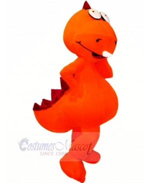 Funny Orange Dragon Mascot Costumes Cartoon