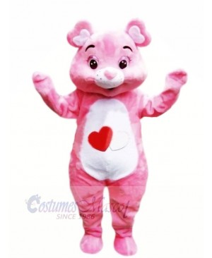 Lightweight Pink Bear Mascot Costume Cartoon